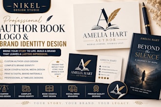 design professional and meaningful book ,author ,publisher, or business logo
