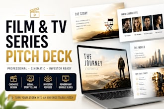 film pitch deck, TV series pitch deck, movie bible and investor presentation