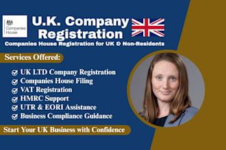 register UK ltd company, companies house, vat, hmrc and business compliance