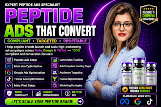 fix peptide ads issues, run google ads for peptide ig fb marketing ads campaign