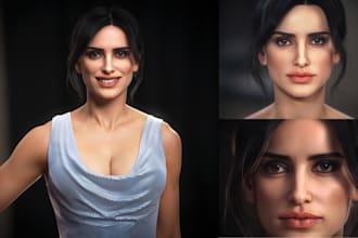 create hyper realistic 3d metahuman character 3d human for game, unreal engine 5