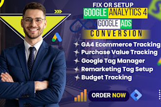 set up converting shopify ads google ads wix ads tracking with GTM gsc and ga4