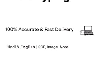 fast hindi and english typing and data entry