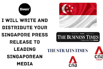 write and distribute your singapore press release to leading singaporean media