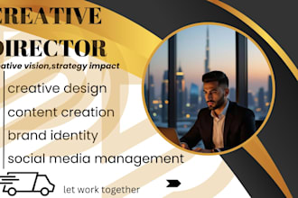 be your creative director for visual strategy social media content branding