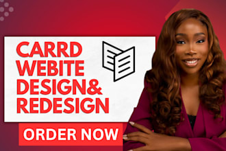 design or redesign carrd website, carrd landing page and carrd portfolio