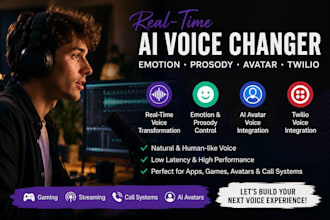 build ai voice changer with real time emotion prosody control for avatar, twilio