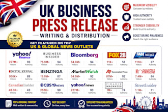 write a UK business press release for company news press launches release