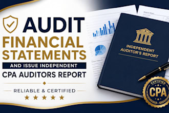 audit financial statements and issue cpa auditors report
