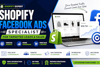 shopify facebook ads specialist for targeted leads sales
