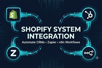 build shopify integrations and custom zapier n8n automations