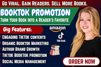 promote amazon book using tiktok, booktok marketing booktok video