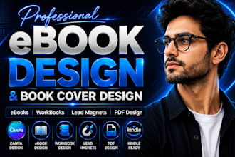 do ebook design, workbook, lead magnet, and PDF design for print and digital
