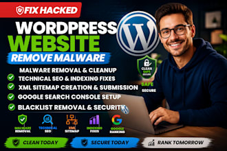 fix hacked wordpress website, remove malware, technical SEO, indexing, sitemap