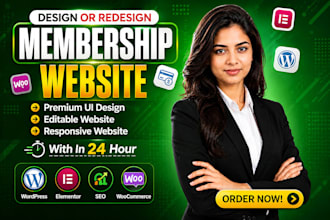 create wordpress membership website subscription website membership site
