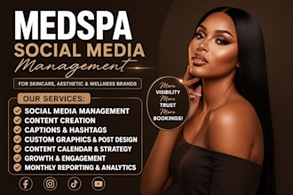 be your medspa social media manager for skincare aesthetic clinic marketing
