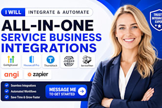 integrate gohighlevel housecall pro thumbtack jobber servicetitan angi zapier