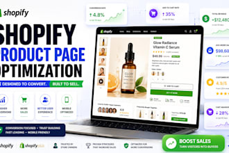 optimize shopify product page design for high conversion rate