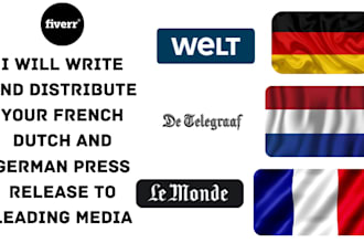 write and distribute your french dutch and german press release to leading media