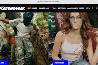 build a high converting streetwear y2k shopify store, clothing website