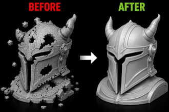 do stl file edit repair modify custom 3d model 3d scan clean up 3d printing