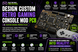 design custom retro gaming console mod pcb console modification