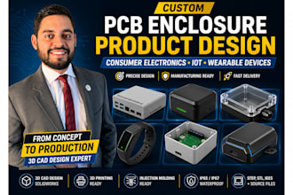 custom pcb enclosure product design for consumer electronics iot wearable device