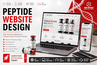 build peptide website peptide store research peptide woocommerce peptide website
