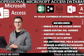 debug, fix, convert access XML  reports microsoft access database application