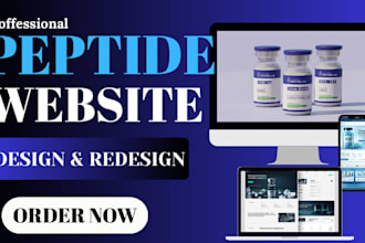 build a shopify peptide, supplement, and biotech website