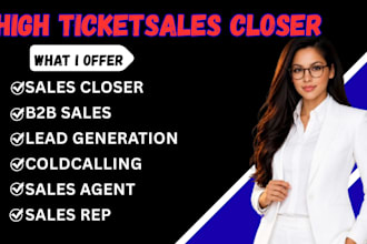 be your b2b sales lead generation sales closer cold calling sales rep