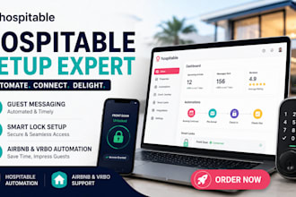 setup hospitable automation smart lock and airbnb guest journey