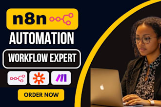 build n8n, zapier, make ai automations workflows and ai agents