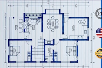 design house plans, autocad floor plans and city permit drawings
