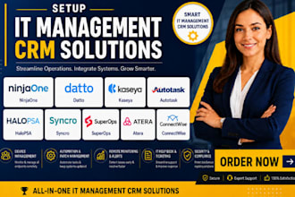 do ninjaone datto kaseya autotask halopsa syncro superops atera connectwise crm