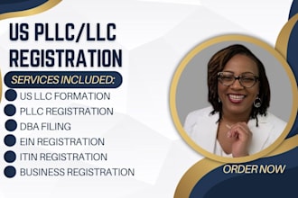 do US llc, pllc and provide ein, itin and dba filing support