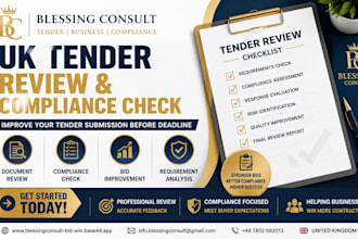 review your UK tender documents and improve bid compliance