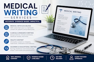 write professional medical and healthcare articles