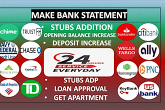 made bank statement made bank statement for loan application