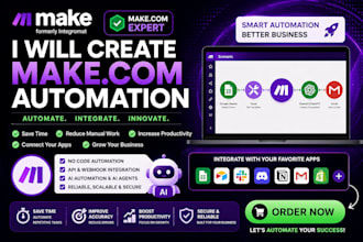 develop makecom automation workflows make expert automation