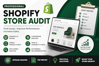 do a professional shopify store audit and provide actionable recommendations