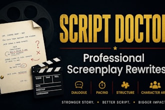provide expert script doctoring for your screenplay