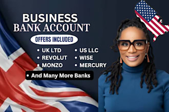 uk,usa bank account mercury, wise your business uk ltd, llc company registration