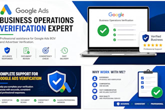 help you complete google ads business operations verification