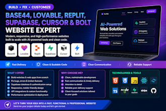 build, fix, base44, lovable, replit, superbase, cusor,  website using bolt, bolt