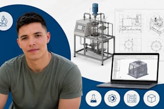 laboratory equipment drawing, scientific instrument cad, laboratory cad, drawing