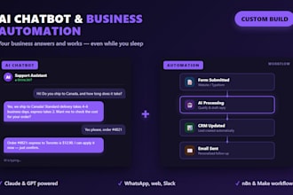 build an ai chatbot or automate your business with n8n