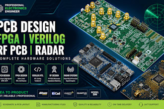 design pcb, fpga, verilog rtl, rf pcb and radar systems