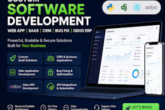 develop custom software development, web app, saas developer, bug fix, odoo erp