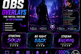 create professional stream overlays